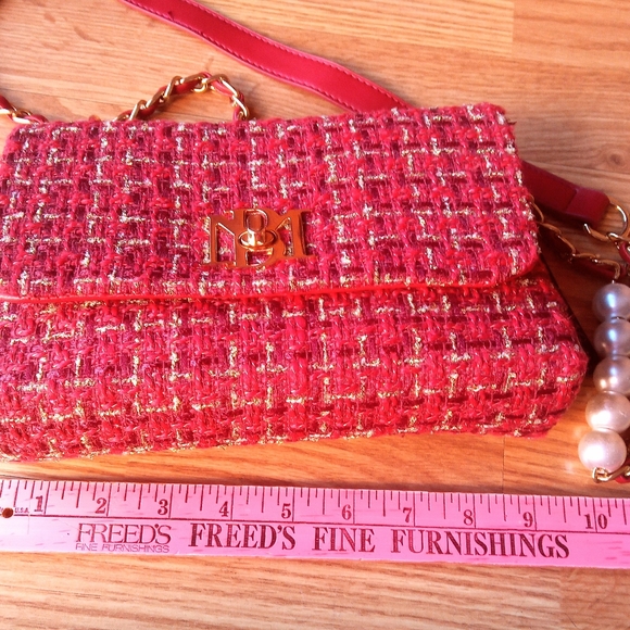 P. NWT ladies burgundy red purse by Ashley Mischka msrp$149 - Picture 6 of 10